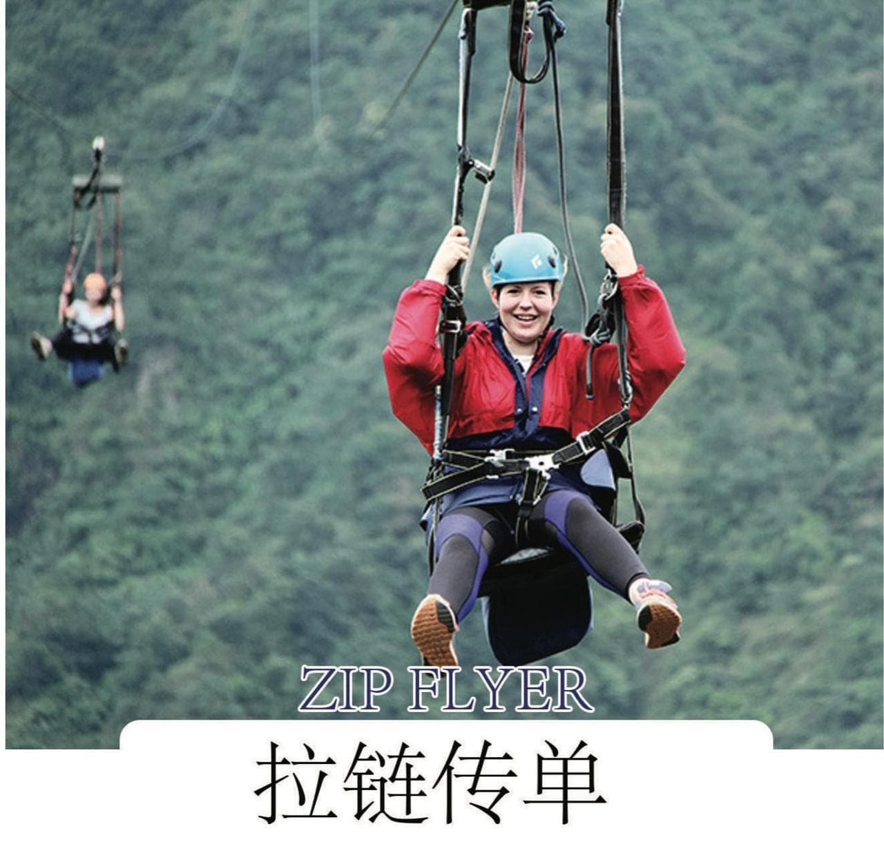 Zipline through forests and valleys